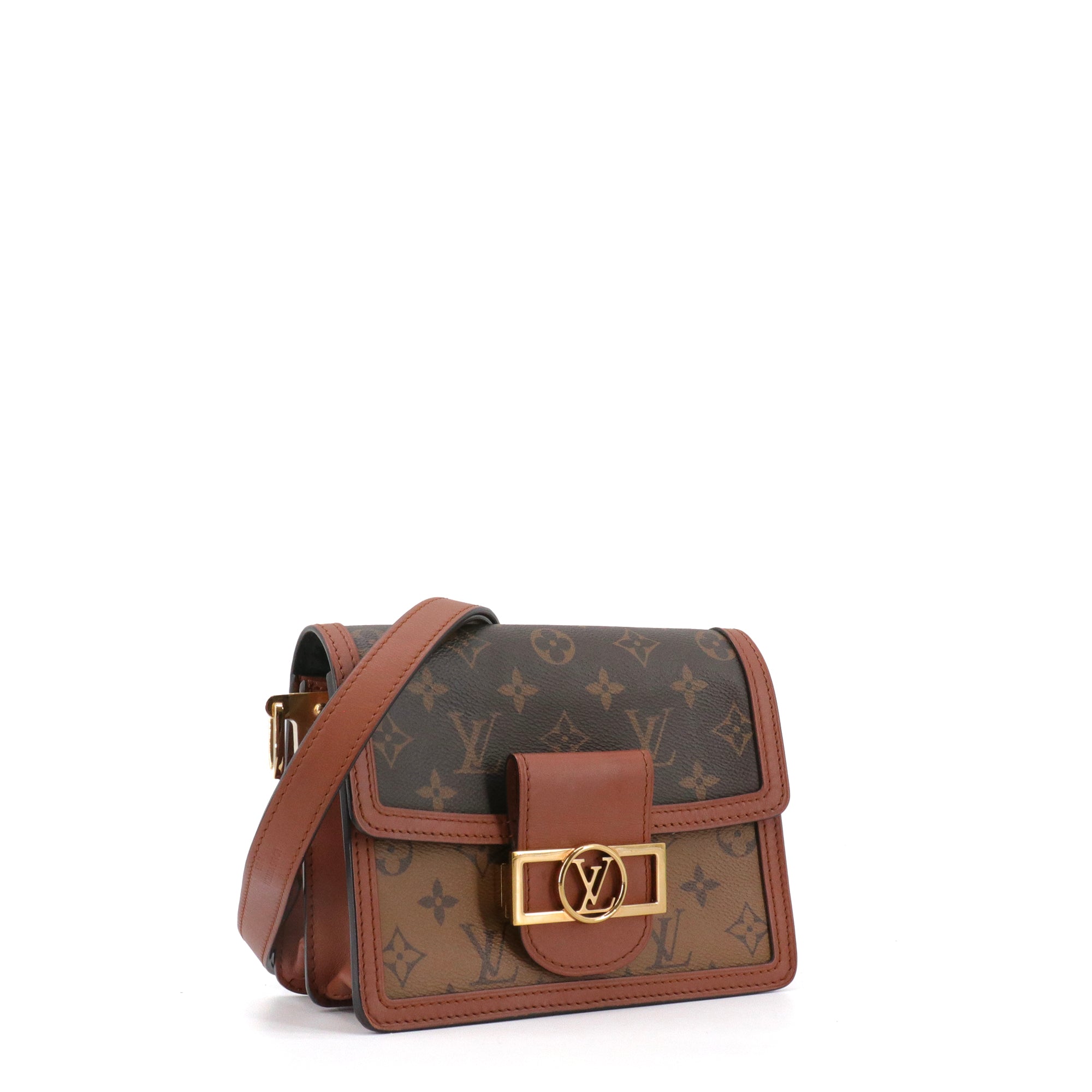 LOUIS VUITTON - Louis Vuitton Dauphine mini shoulder bag in monogrammed canvas