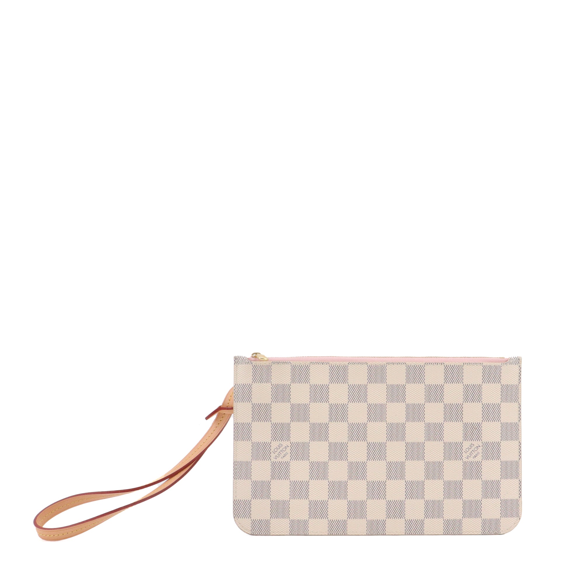 LOUIS VUITTON - Louis Vuitton Neverfull Pouch in Damier Azur Canvas