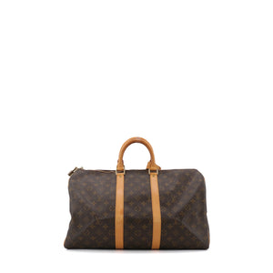 LOUIS VUITTON - Sac de voyage Keepall 45 Louis Vuitton en toile monogrammée