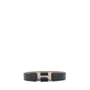 HERMÈS - Reversible belt with gold buckle (T75)