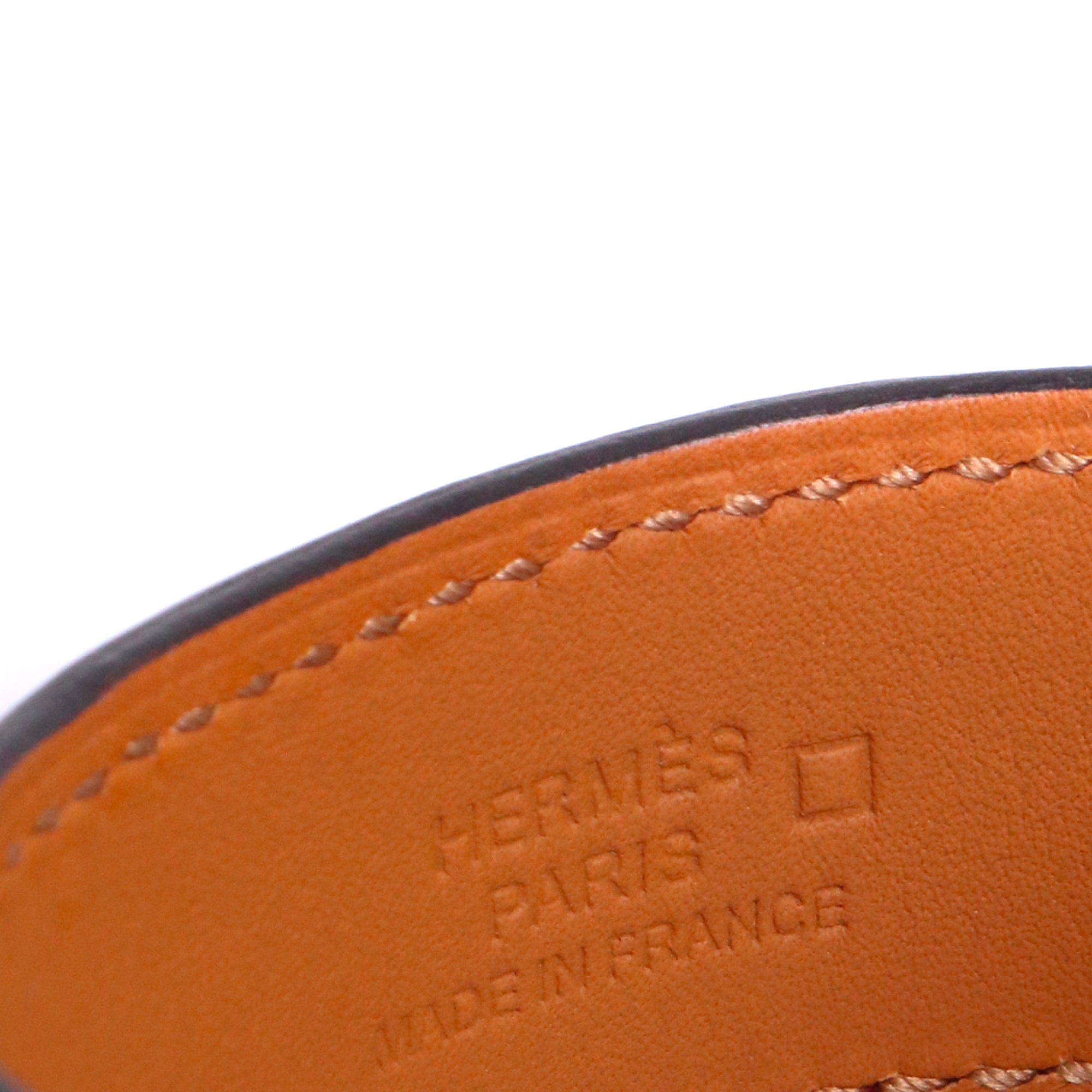 HERMÈS - Bracelet Collier de Chien Hermes en cuir d'alligator rose (T2)