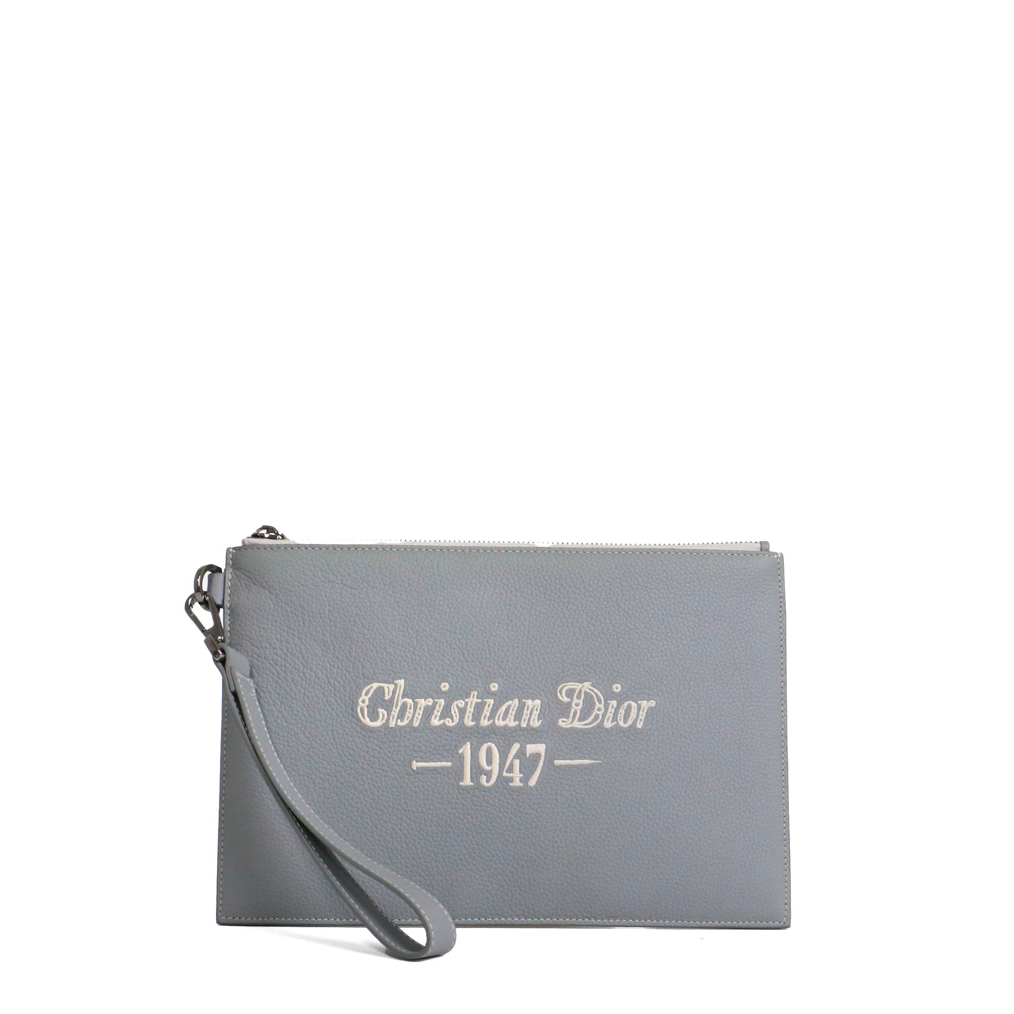 DIOR - Dior Oblique Galaxy A5 pouch in black leather