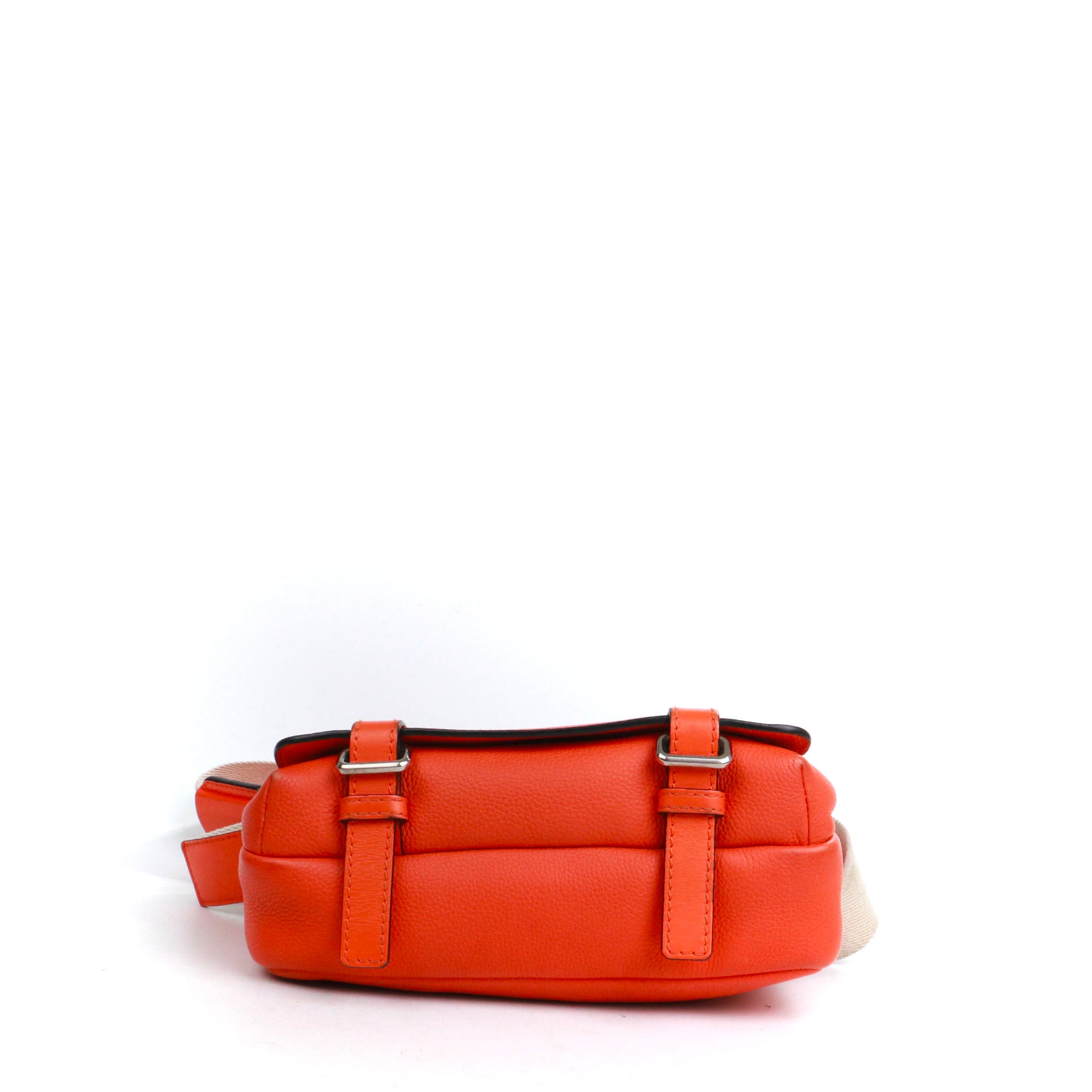 LOEWE - Sac à bandoulière Military Messenger XS Loewe en cuir grainé orange