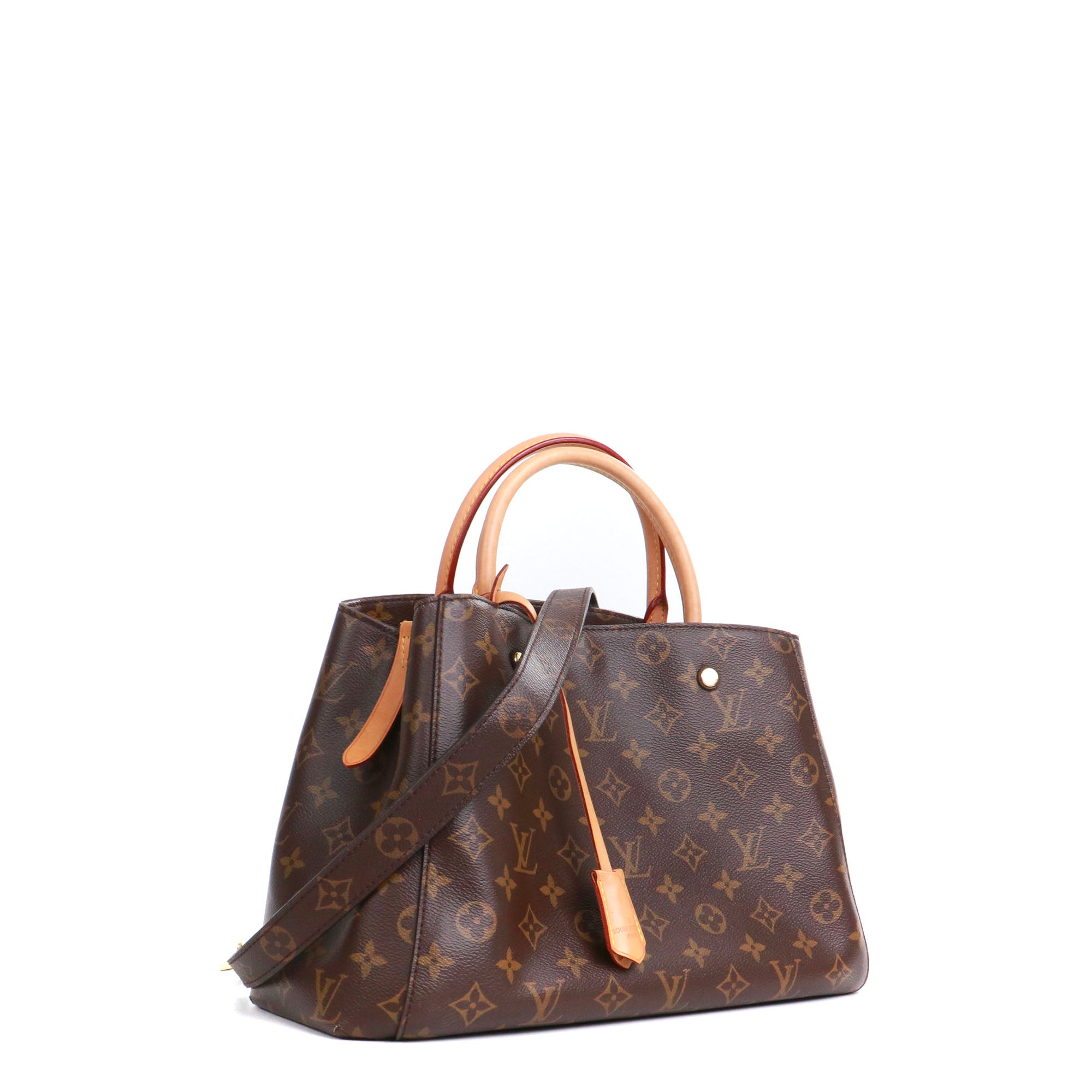 LOUIS VUITTON - Sac à main Montaigne MM Louis Vuitton en toile monogrammée