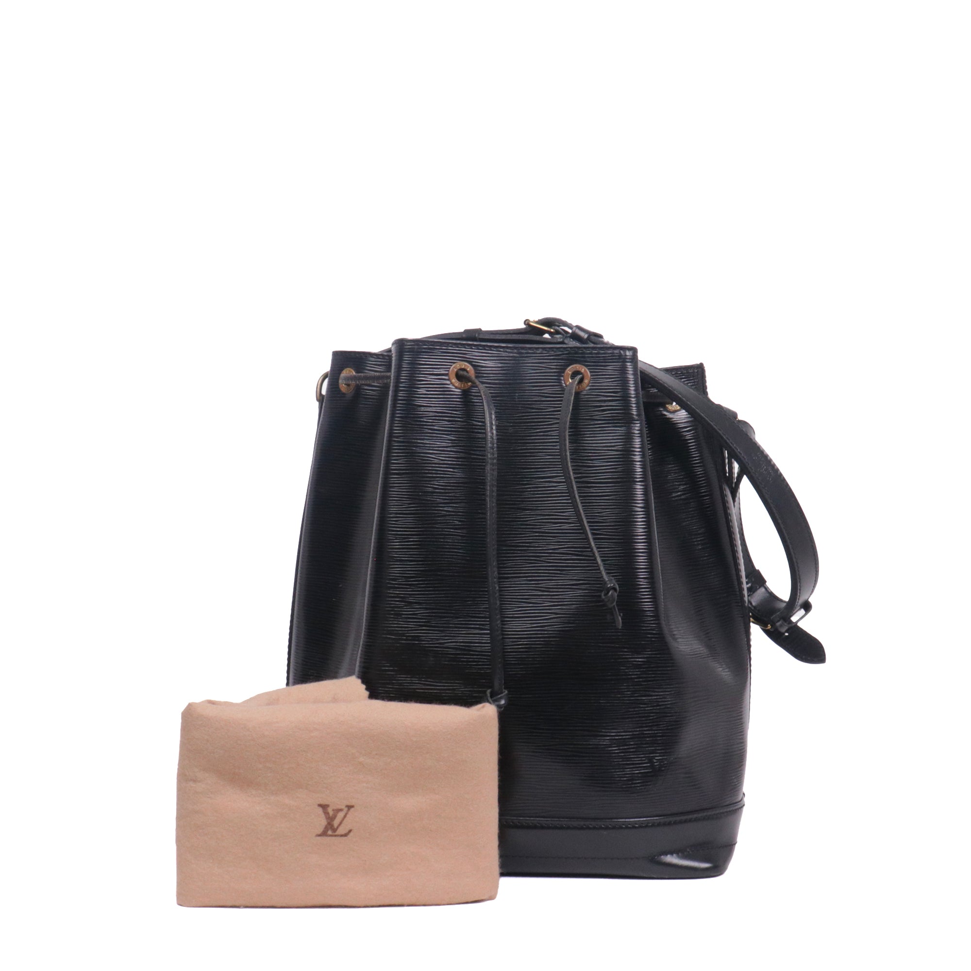 LOUIS VUITTON - NéoNoé shoulder bag in monogram canvas and poppy red leather