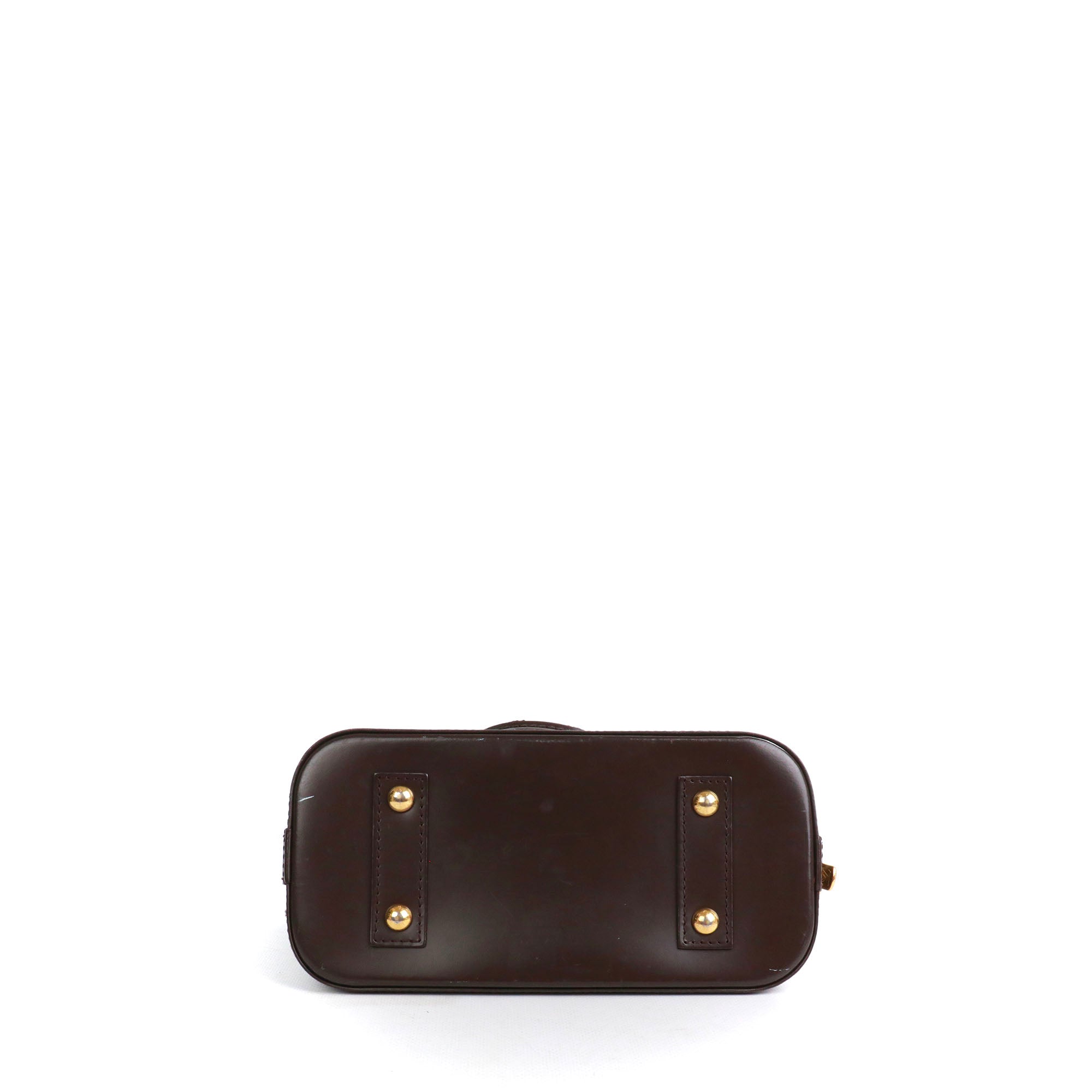 LOUIS VUITTON - Sac à bandoulière Alma BB Louis Vuitton en toile damier ébène