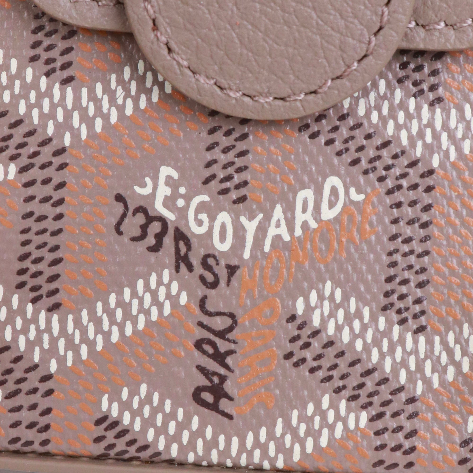 GOYARD - Sac à bandoulière Saïgon nano Goyard en cuir gris