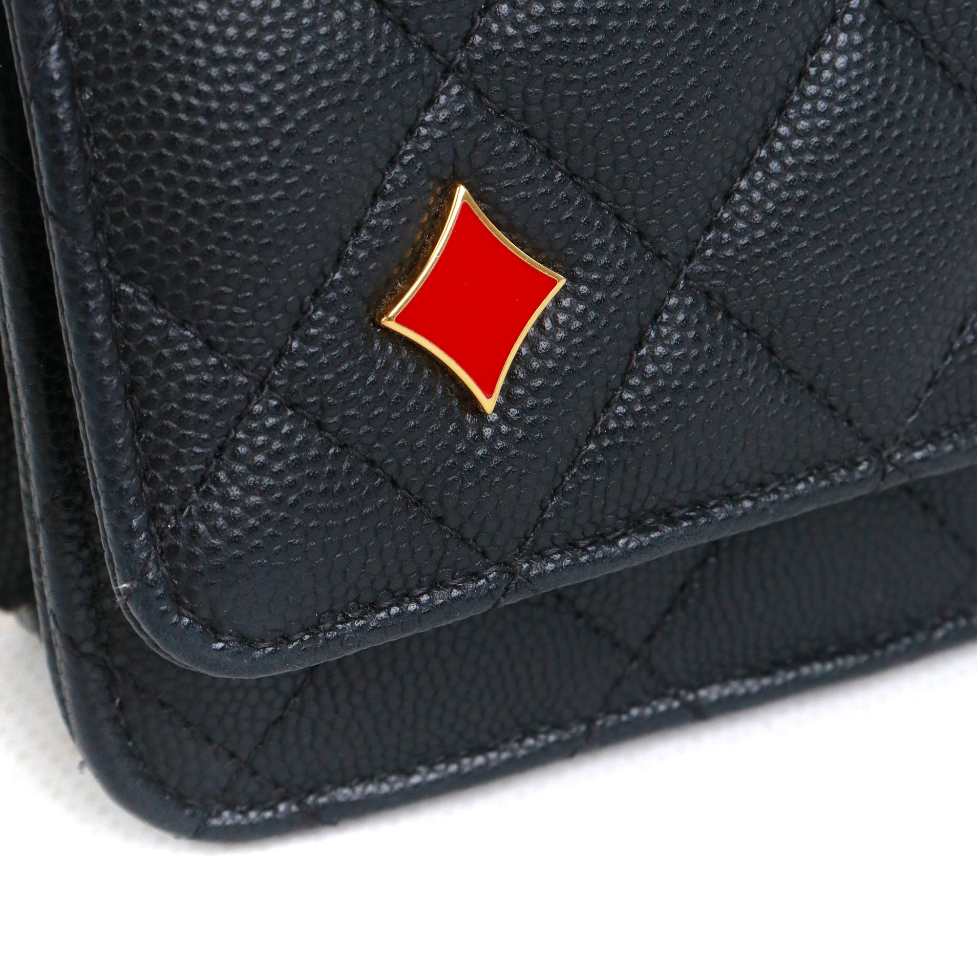 CHANEL - Chanel Timeless Wallet On Chain bag in black caviar leather
