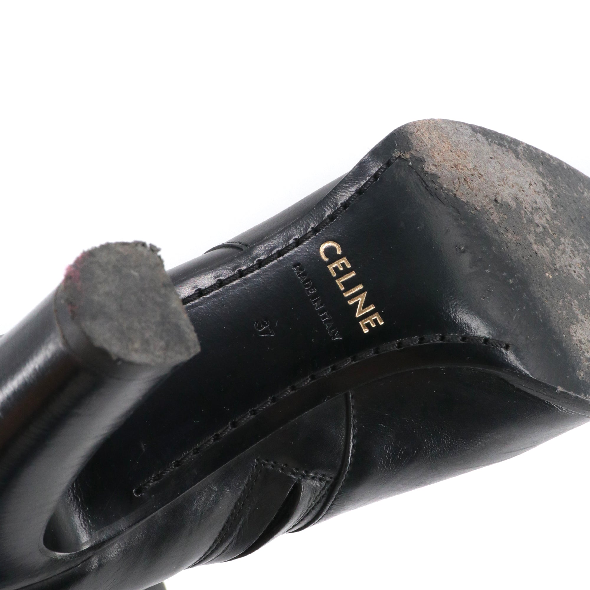 CELINE - Céline Bulky boots in black nylon and leather (T39)