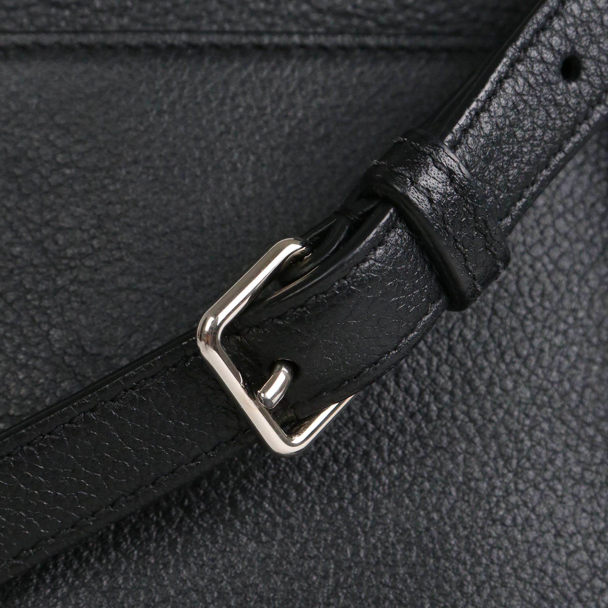SAINT LAURENT - Sac à main Rive Gauche Saint Laurent en cuir et daim noir