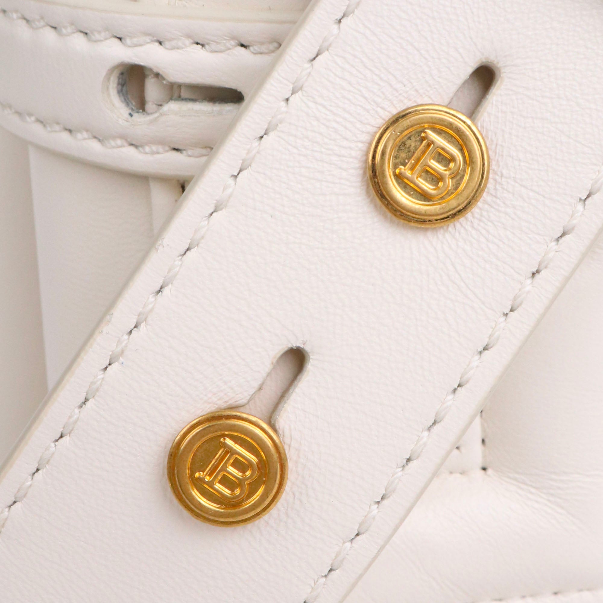 BALMAIN - B-Buzz 22 shoulder bag in leather and canvas