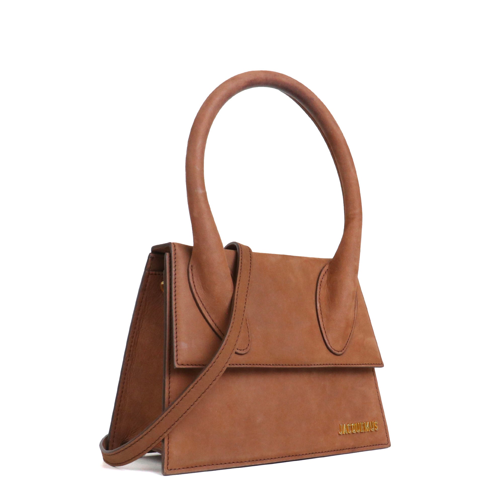 JACQUEMUS - Sac à bandoulière Grand Chiquito Jacquemus en nubuck marron