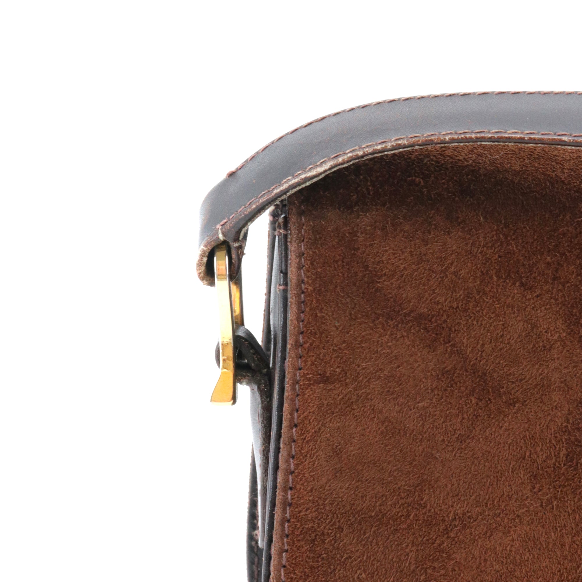 GUCCI - Dionysus super mini shoulder bag in navy blue leather and coated canvas