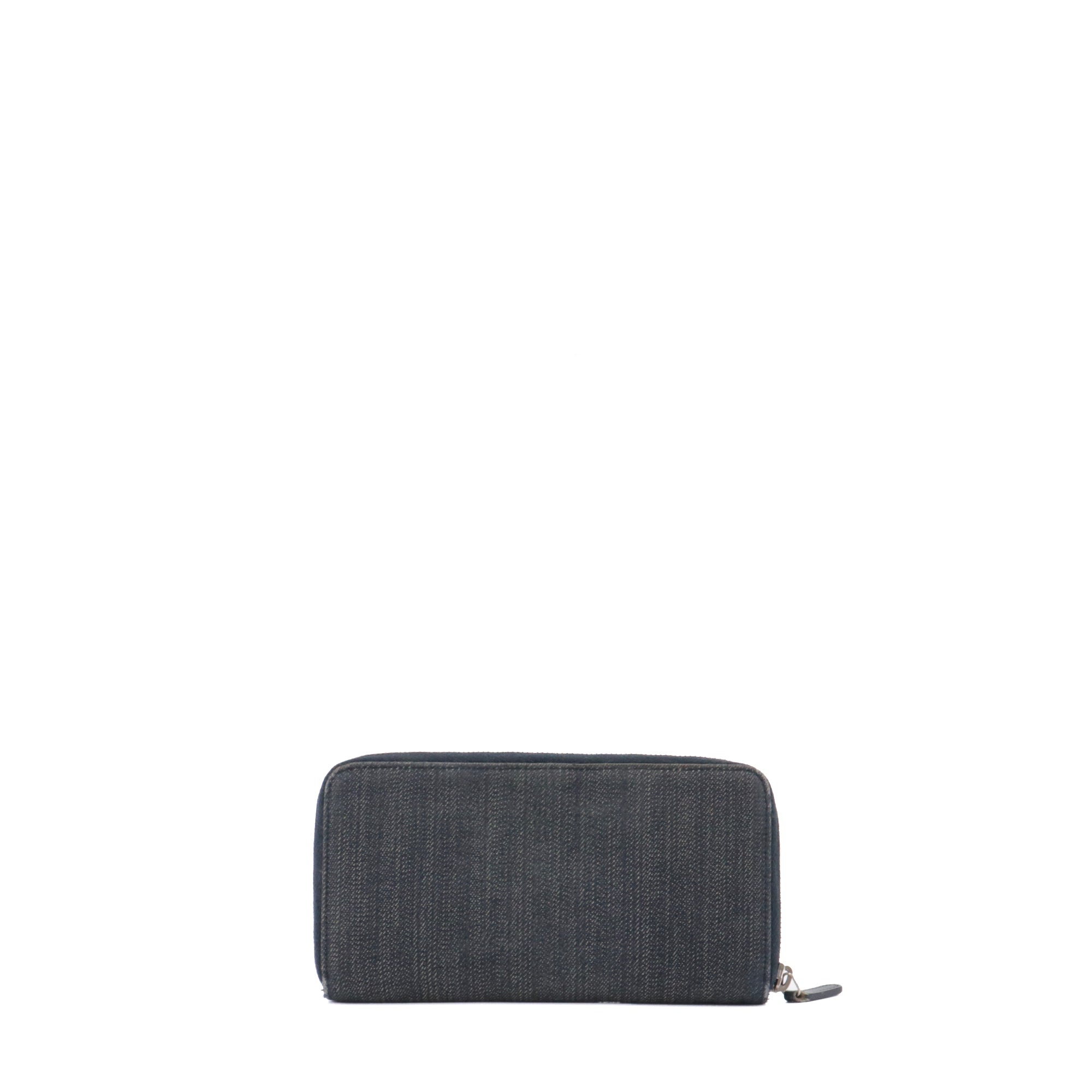 CHANEL - Portefeuille Deauville Chanel en denim bleu marine