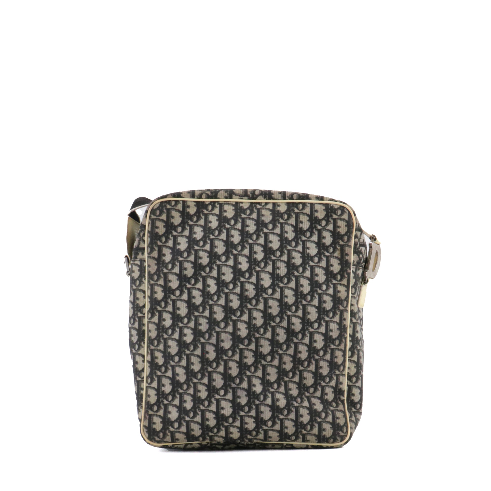 DIOR - Sac à bandoulière Dior en toile noire et blanche vintage