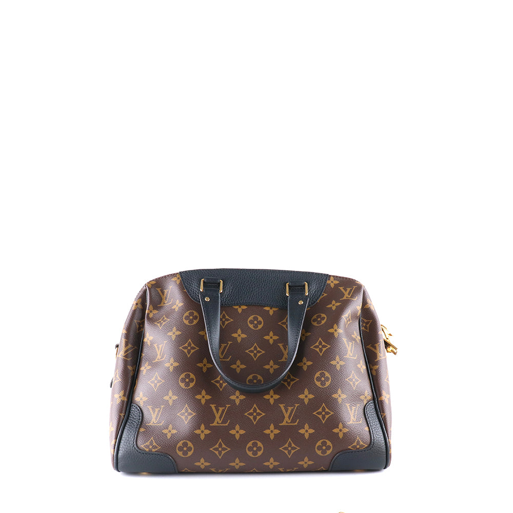 LOUIS VUITTON - Sac à bandoulière Retiro en toile monogrammée et cuir noir