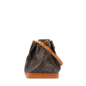 LOUIS VUITTON - NéoNoé shoulder bag in monogram canvas and poppy red leather