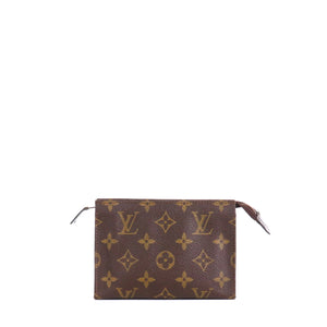 LOUIS VUITTON - Pochette 15 Louis Vuitton en toile enduite monogrammée vintage