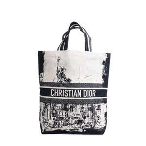 DIOR - Totebag Dior en coton bleu marine