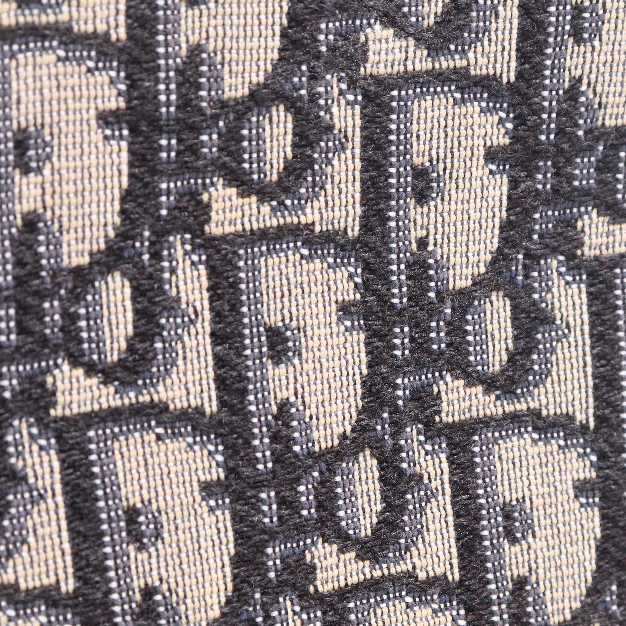 DIOR - Roller shoulder bag in navy blue grained leather