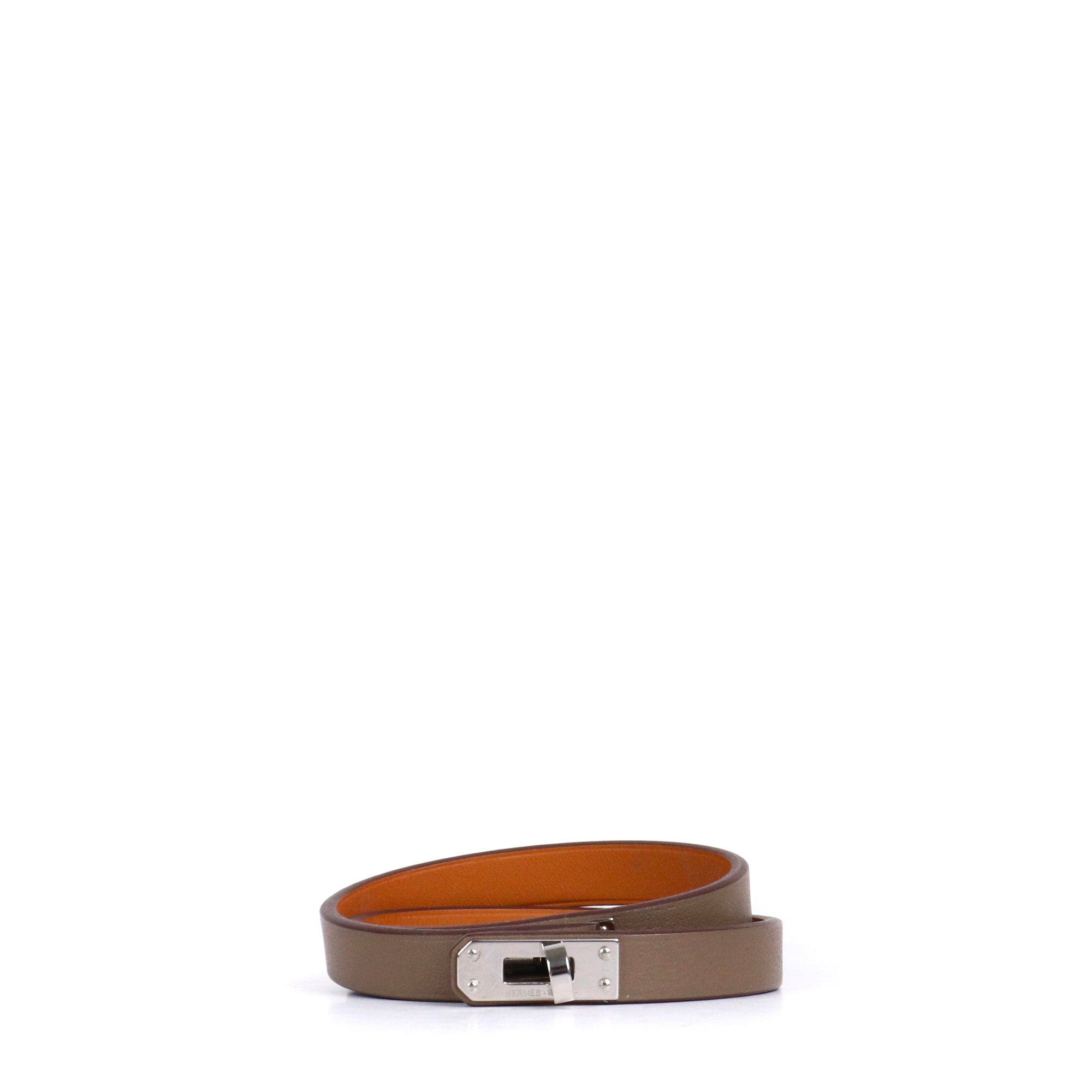 HERMÈS - Orange Clic H bracelet