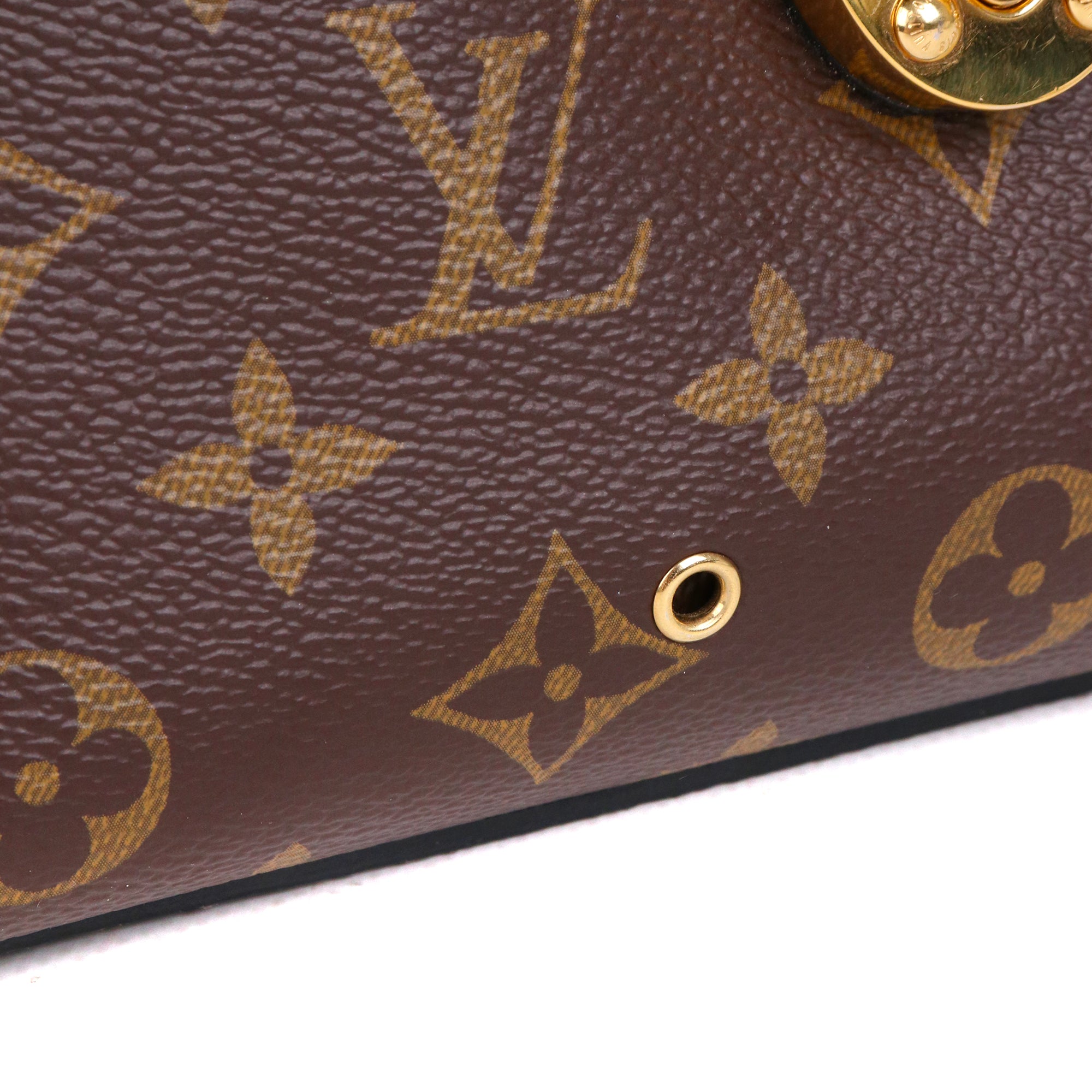 LOUIS VUITTON - Sac à bandoulière One Handle Flap Louis Vuitton en toile enduite et cuir lisse noir