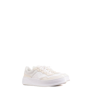 GUCCI - Sneakers GG Gucci en cuir monogrammé blanc (T39)