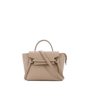CELINE - Sac à bandoulière Belt nano Celine en cuir grainé beige