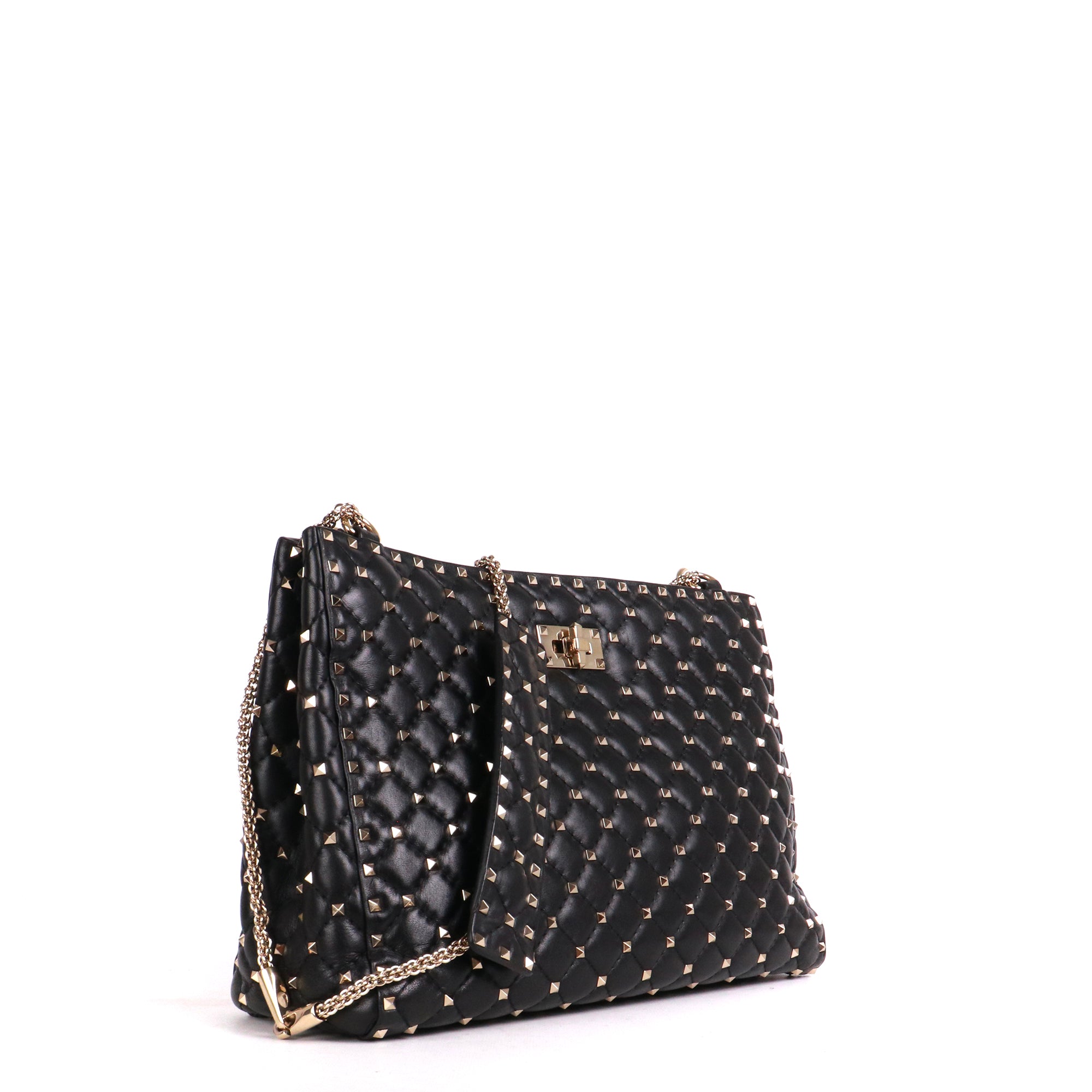 VALENTINO - Rockstud leather tote bag