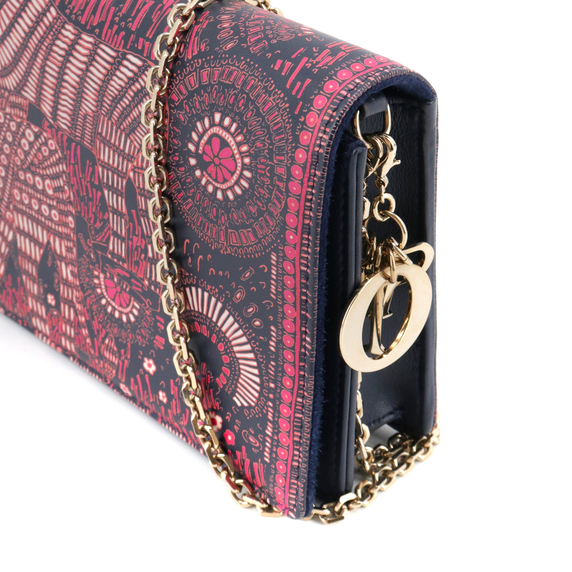 DIOR - Caro small denim shoulder bag