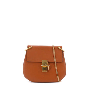 CHLOÉ - Sac à bandoulière Drew Chloé  en cuir grainé marron