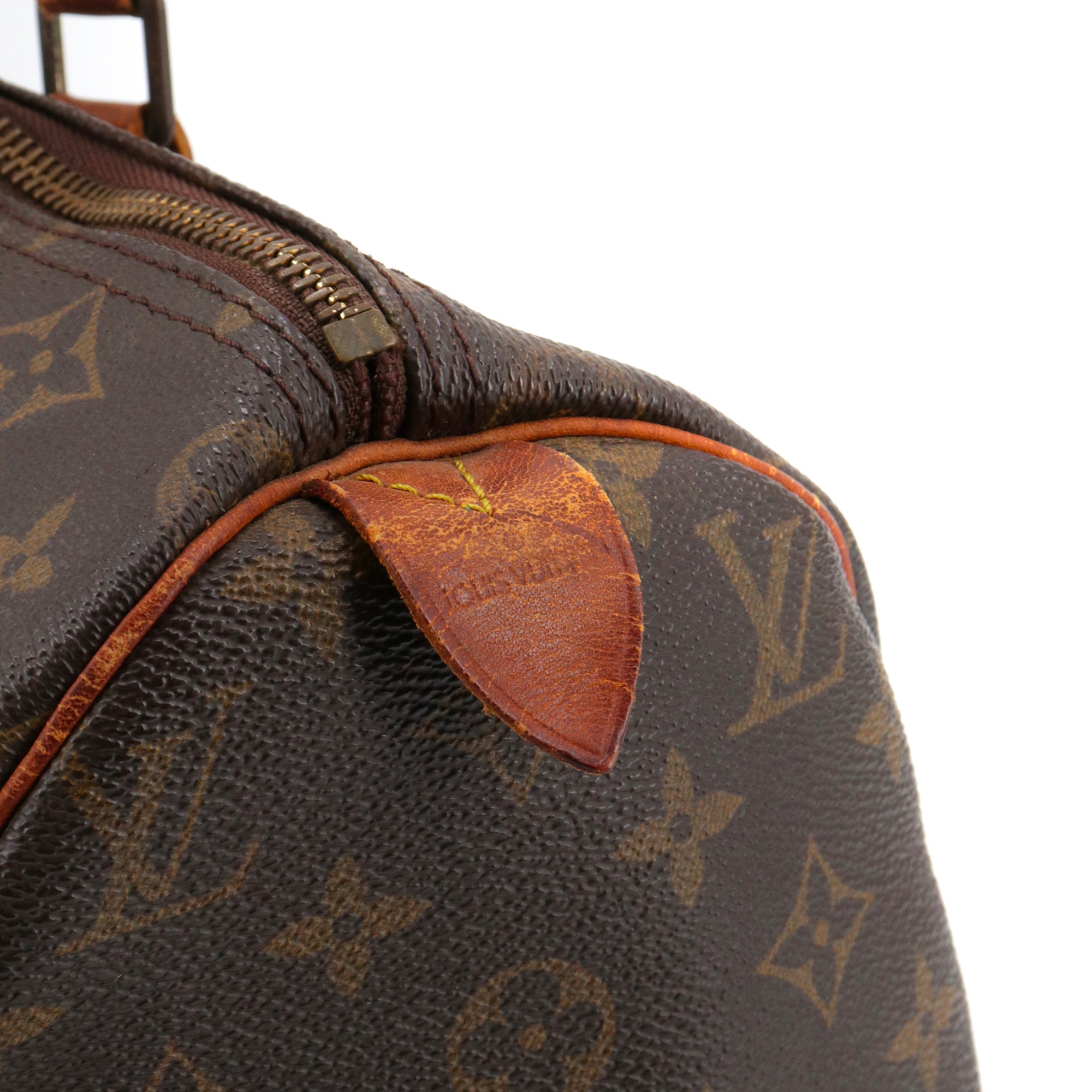 LOUIS VUITTON - Sac à main Speedy 30 Louis Vuitton en toile monogrammée vintage