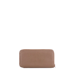 HERMÈS - Portefeuille Hermès en cuir grainé étoupe