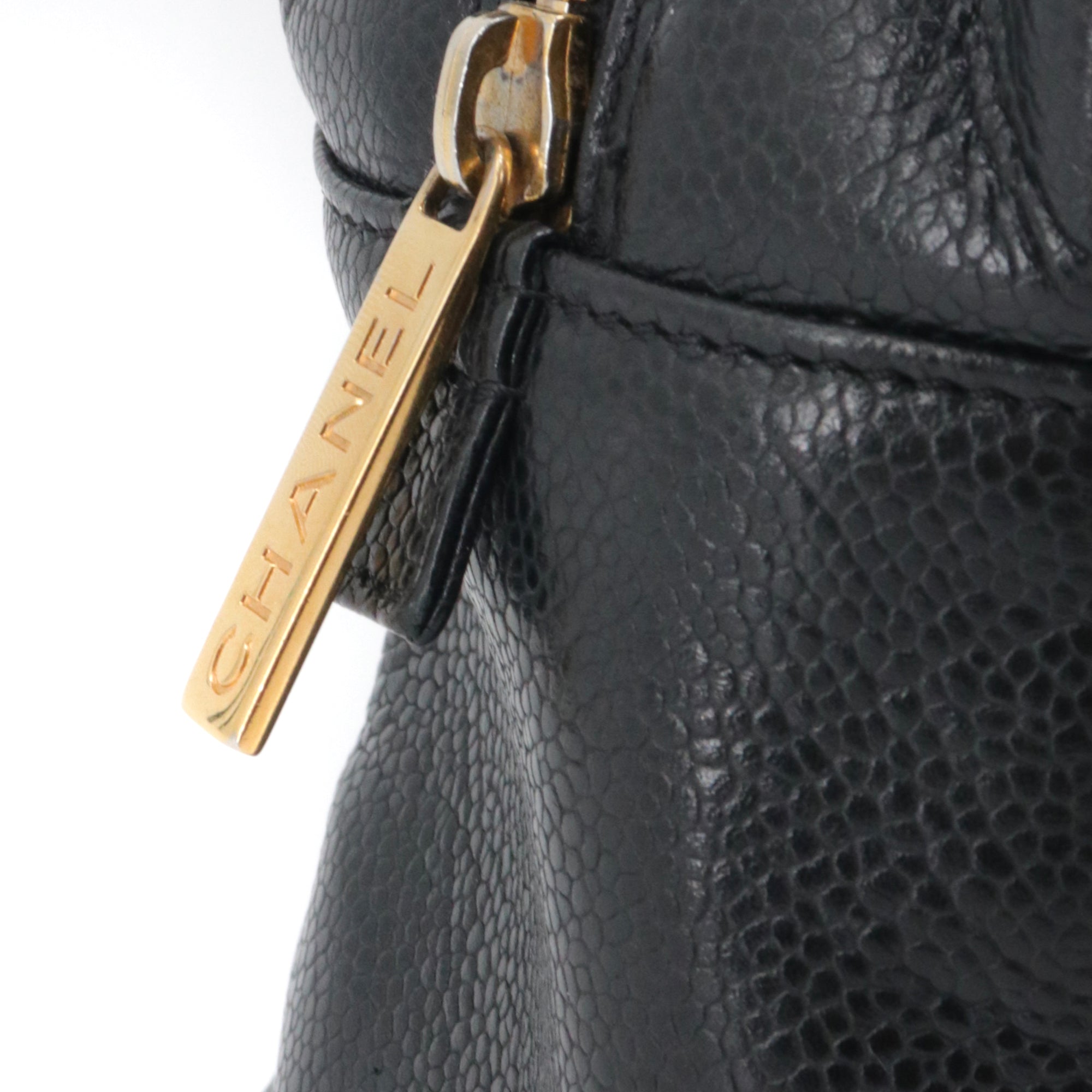 CHANEL - Chanel PM Shopping Tote Bag in Black Caviar Leather