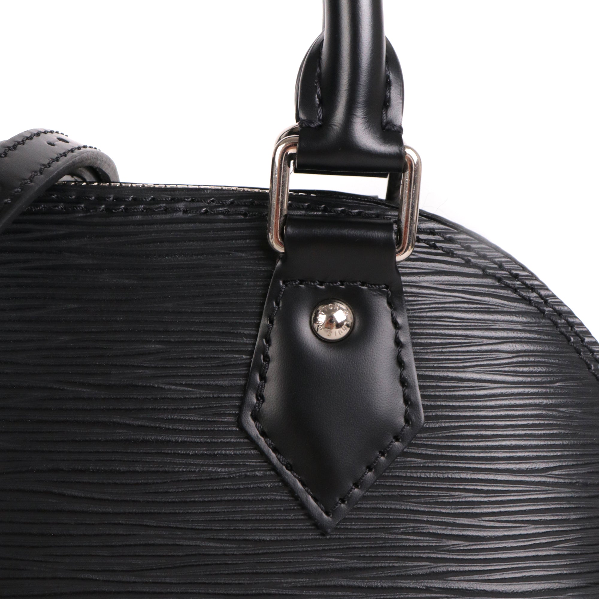 LOUIS VUITTON - Sac à bandoulière Alma BB Louis Vuitton en cuir épi noir