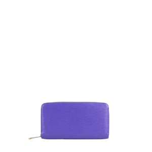 LOUIS VUITTON - Portefeuille Zippy Louis Vuitton en cuir épi violet