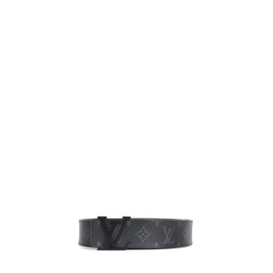 LOUIS VUITTON - Reversible LV Initials belt in monogram canvas and leather (T85)