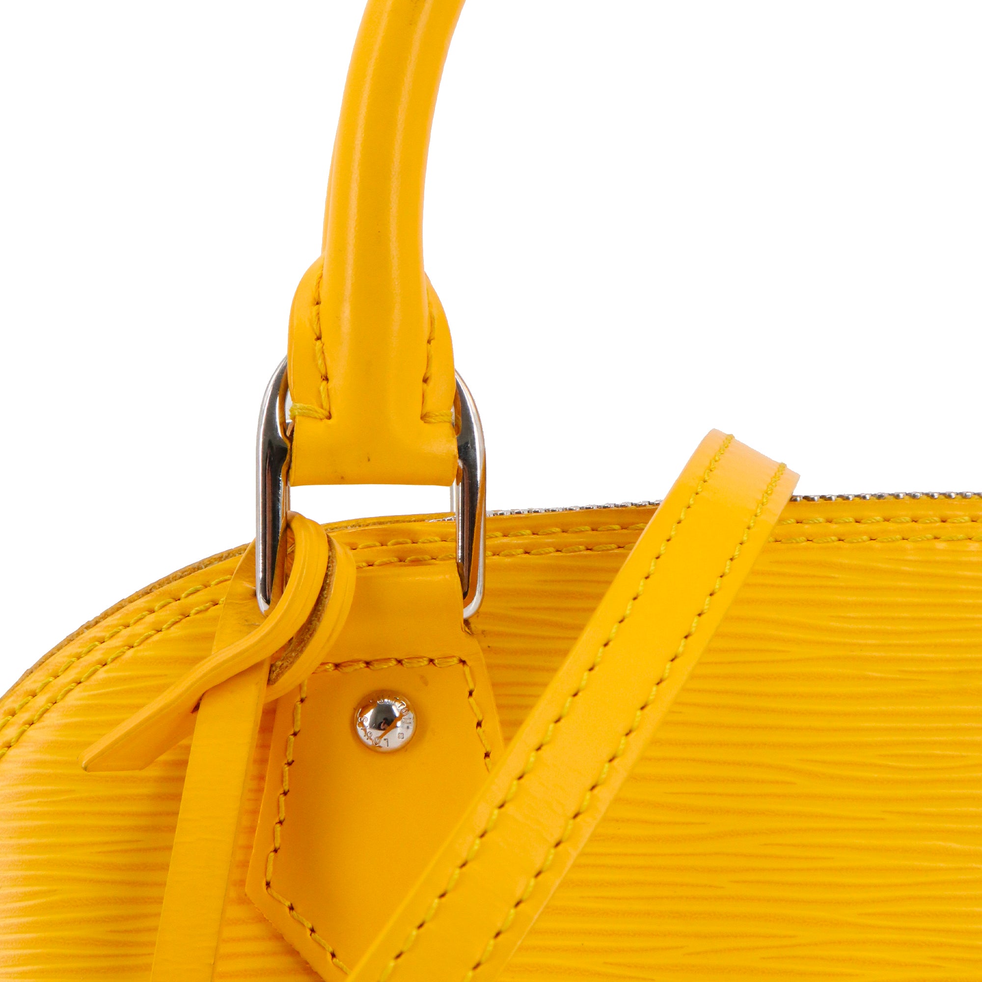 LOUIS VUITTON - Sac à bandoulière Alma BB Louis Vuitton en cuir épi jaune