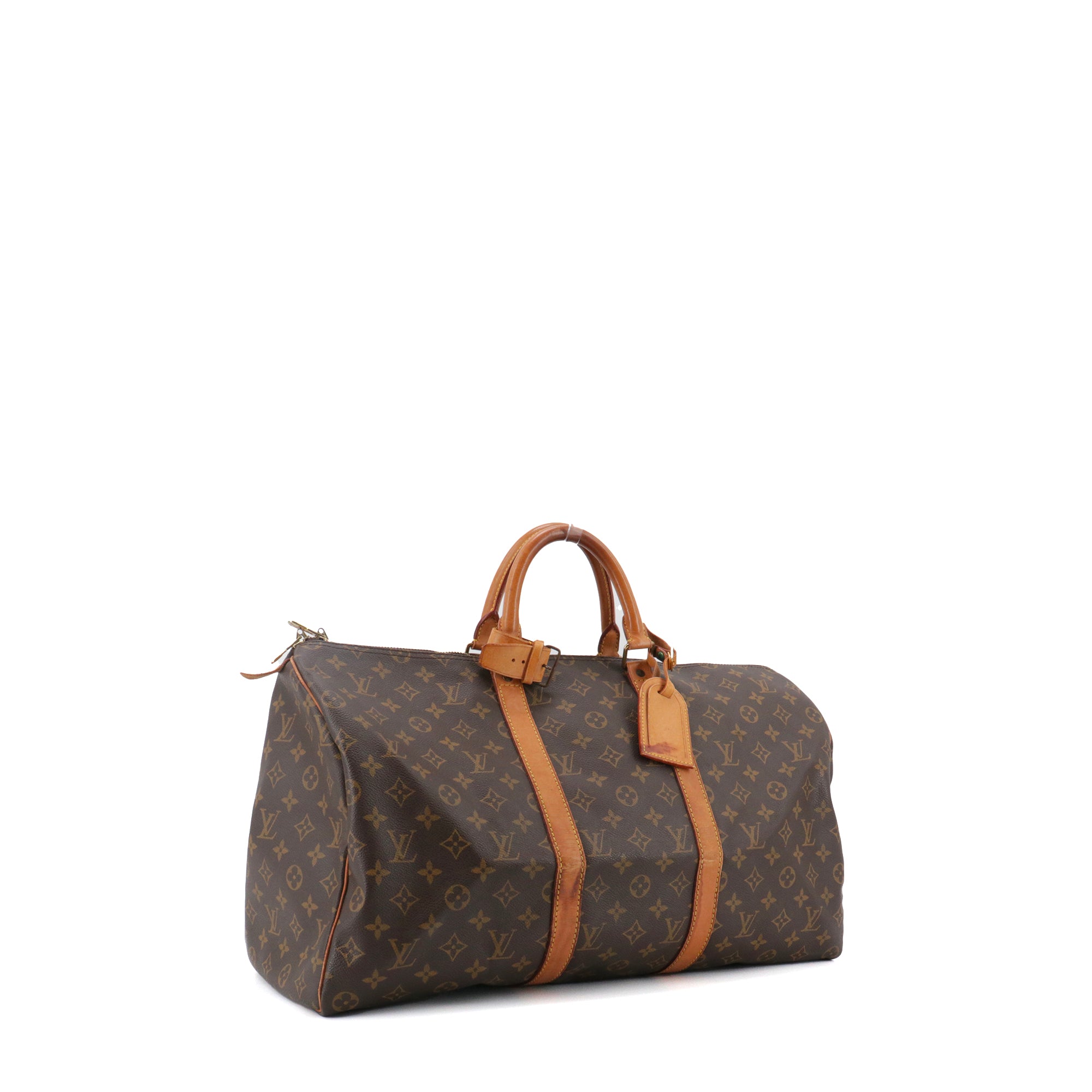 LOUIS VUITTON - Sac de voyage Keepall 50 Louis Vuitton en toile monogrammée
