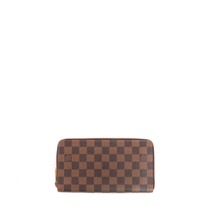 LOUIS VUITTON - Zippy Organizer wallet in ebony damier canvas