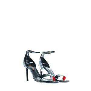 SAINT LAURENT - Escarpins Amber en cuir verni noir (T36)