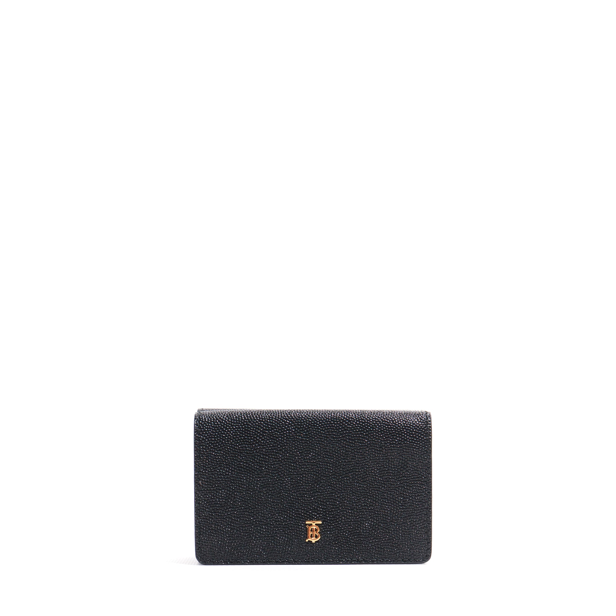 BURBERRY - Alouette wallet in black grained leather