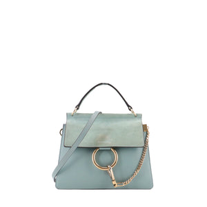 CHLOÉ - Sac à bandoulière Faye Chloé en cuir bleu