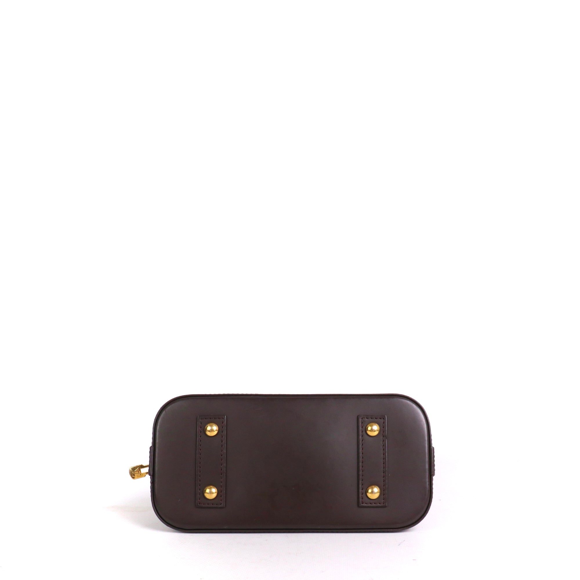 LOUIS VUITTON - Sac à bandoulière Alma BB Louis Vuitton en toile damier ébène