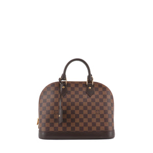 LOUIS VUITTON - Louis Vuitton Alma PM handbag in ebony damier canvas