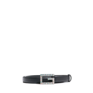 GUCCI - Ceinture en cuir lisse noir (T95)