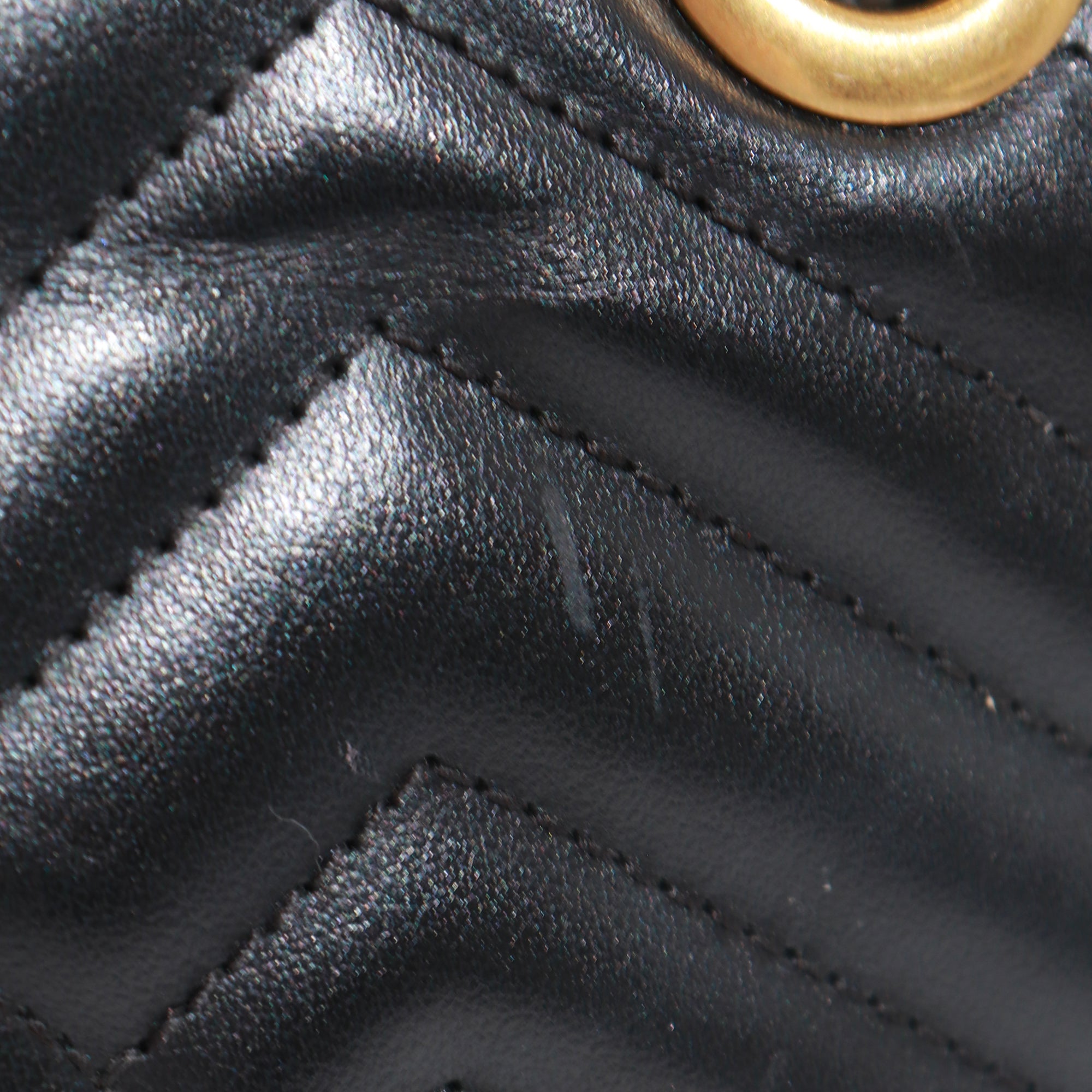 GUCCI - Sac à épaule GG Marmont Petite Taille en cuir noir