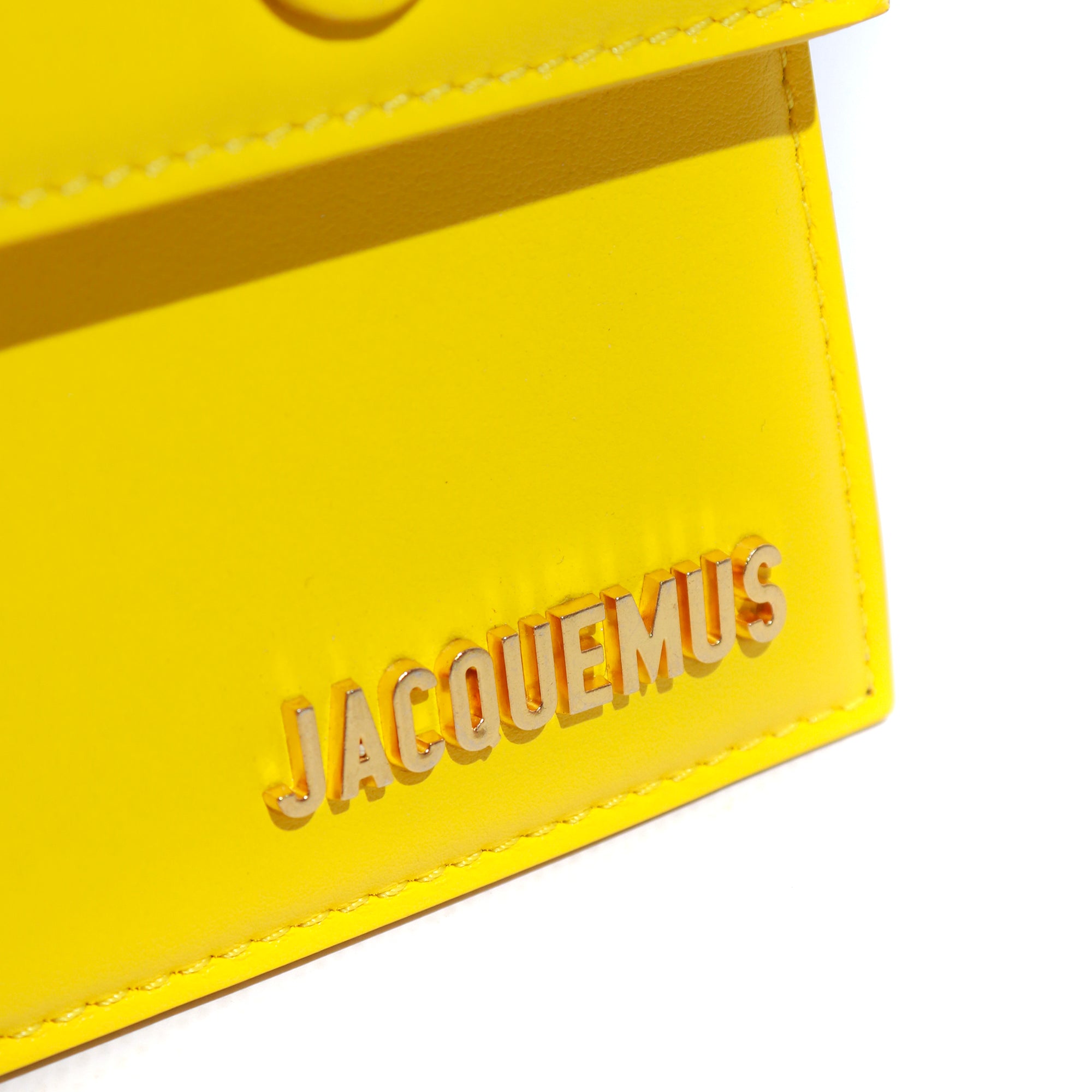 JACQUEMUS - Medium Chiquito shoulder bag in yellow leather