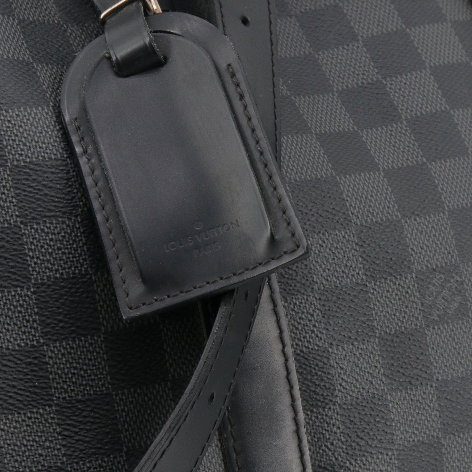 LOUIS VUITTON - Sac de voyage Keepall 55 Louis Vuitton en toile damier graphite
