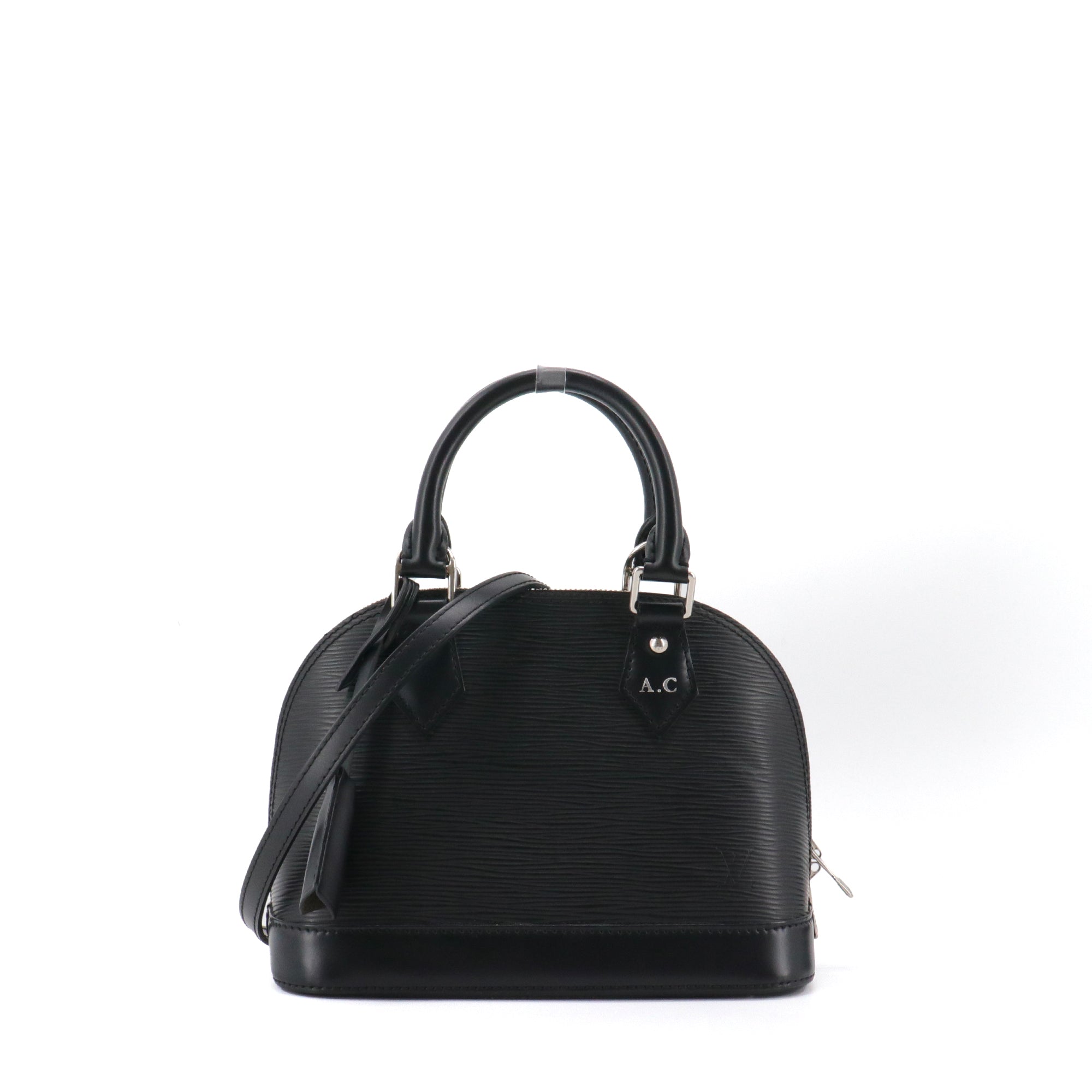 LOUIS VUITTON - Sac à bandoulière Alma BB Louis Vuitton en cuir épi noir